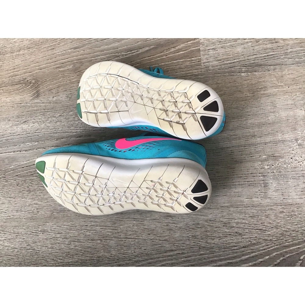 Nike Womens Size 8 Free Rn Shoes Running Sneakers Blue Mesh Low Top 831509-401 - Picture 11 of 11